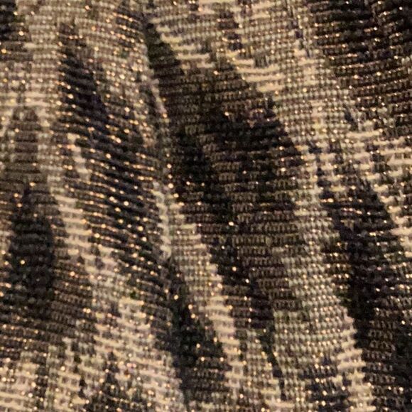 Adrienne Vittadini Studio Leopard Metallic Lined Skirt 6 - Picture 8 of 8